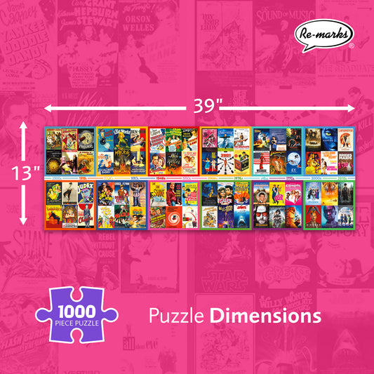 Cinema Panoramic Collage 1000-Piece Jigsaw Puzzle