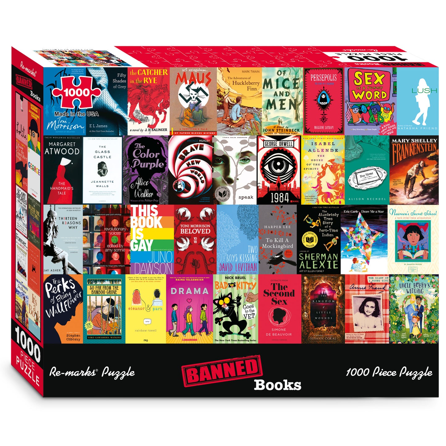 Banned Books Literary Collage 1000-Piece Jigsaw Puzzle