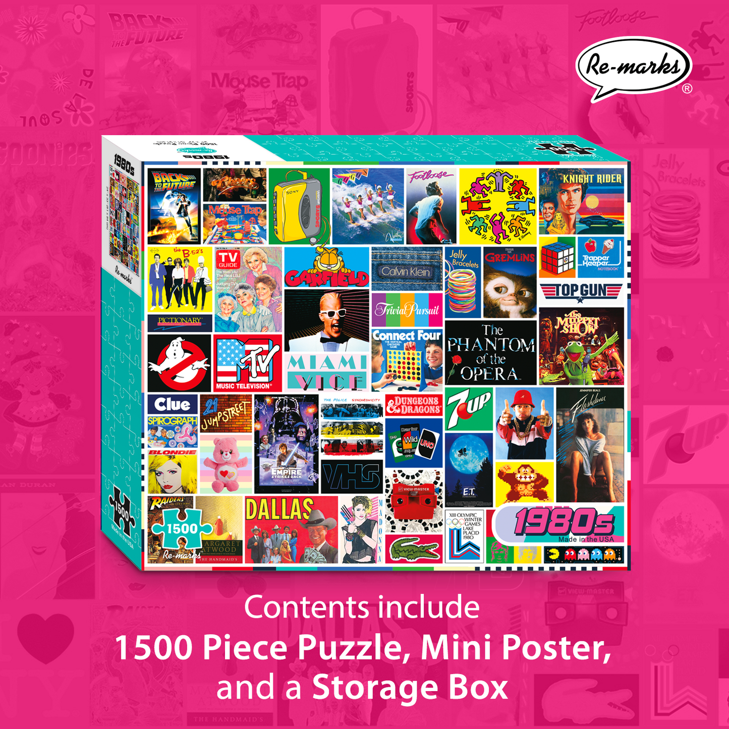 1980s Collage 1500-Piece Jigsaw Puzzle