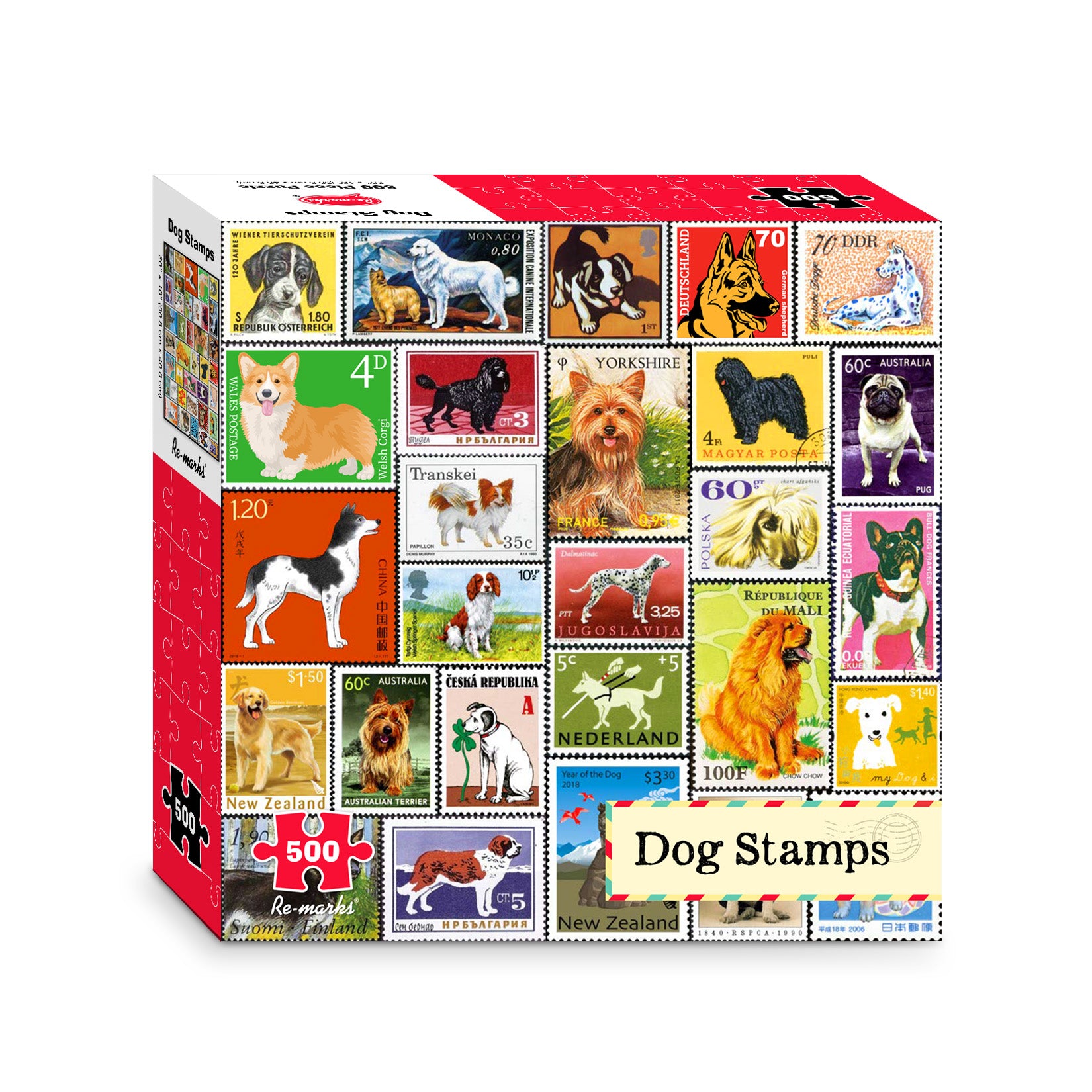 Love Letters Stamps Collage 1000-Piece Jigsaw Puzzle – Re-marks, Inc.