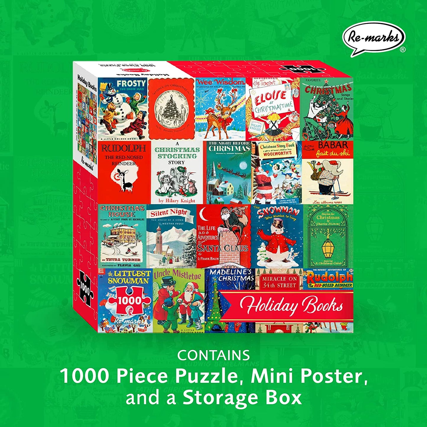 Holiday Books Collage 1000-Piece Jigsaw Puzzle