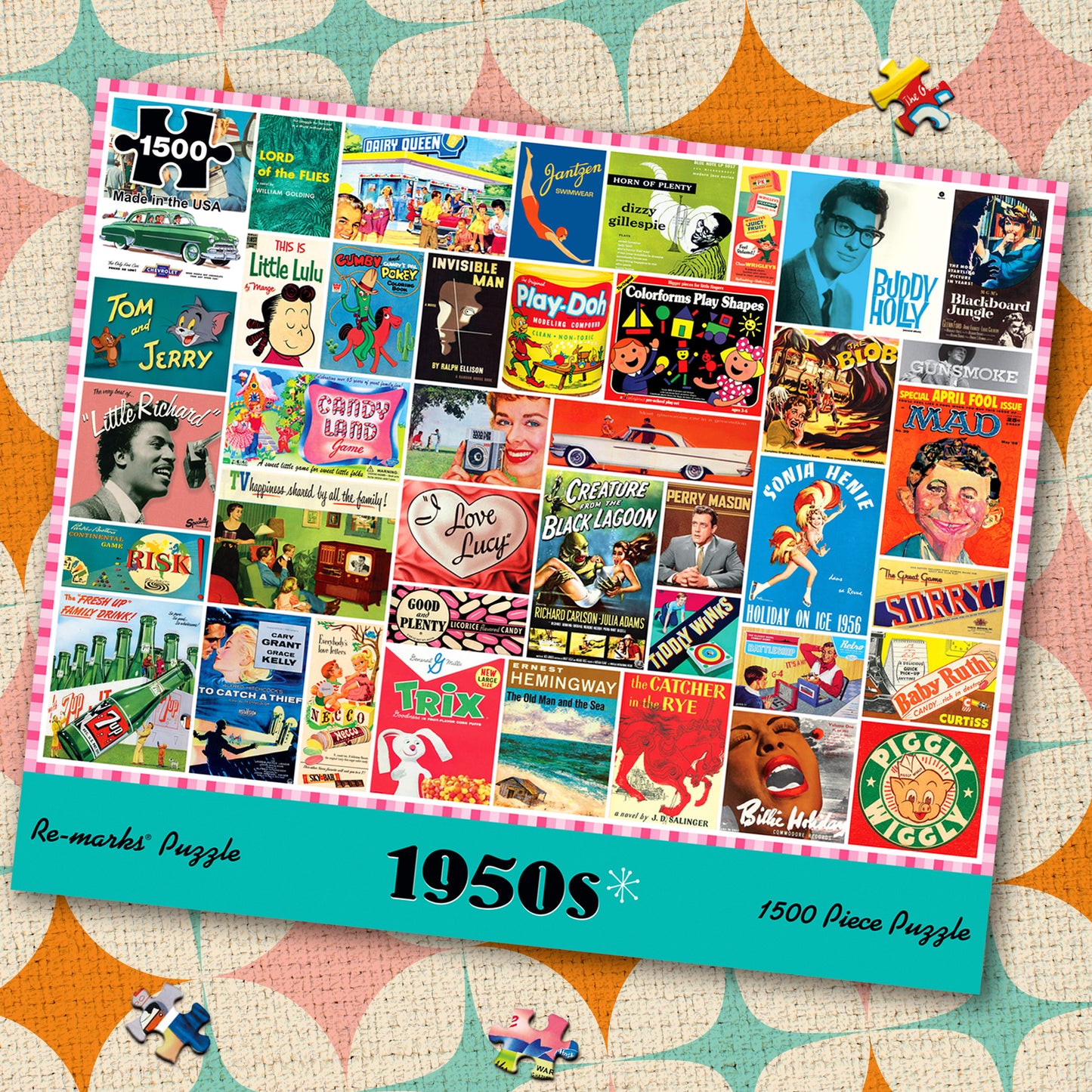 1950s Collage 1500-Piece Jigsaw Puzzle