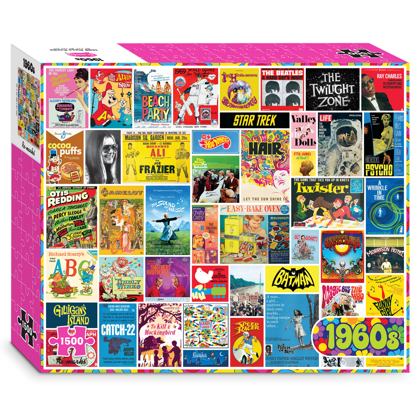 1960s Collage 1500-Piece Jigsaw Puzzle