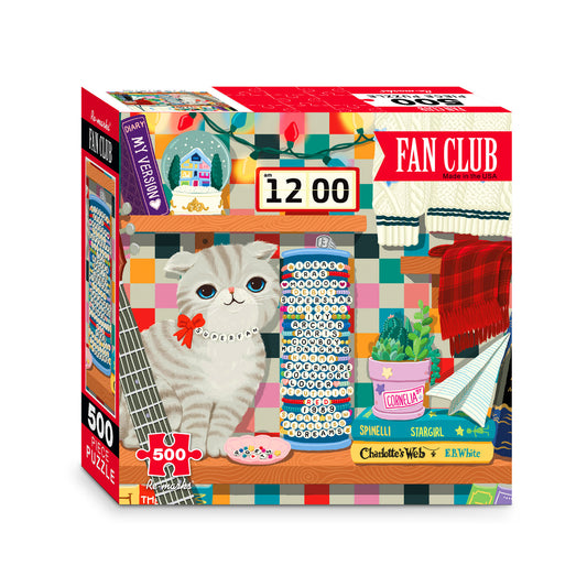 Fan Club Illustrated 500-Piece Jigsaw Puzzle