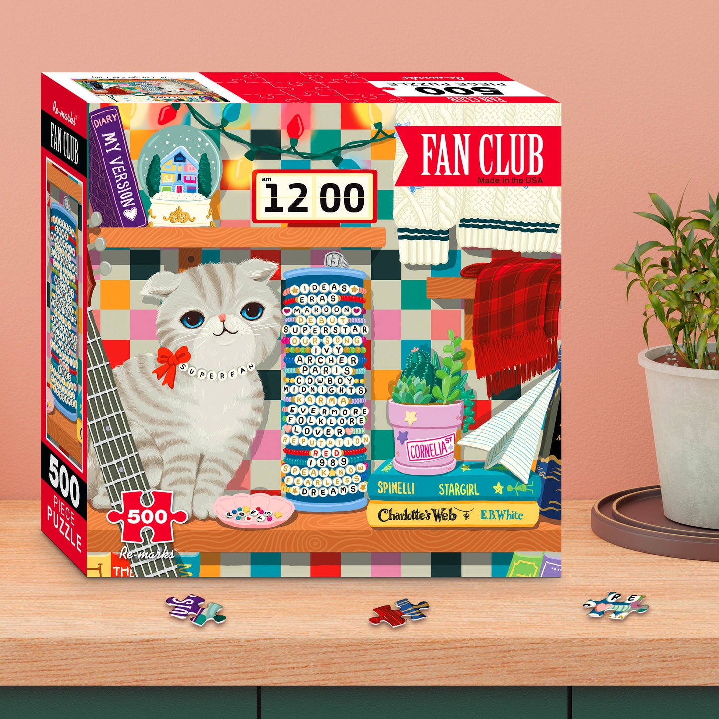 Fan Club Illustrated 500-Piece Jigsaw Puzzle