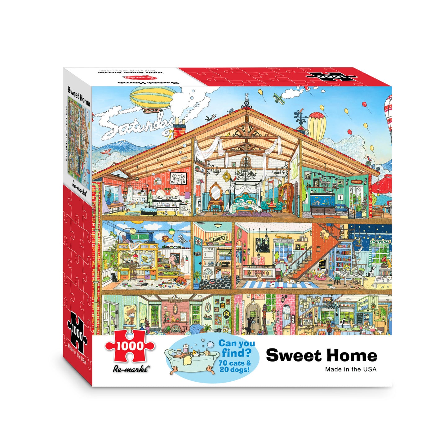Sweet Home Illustration 1000-Piece Jigsaw Puzzle