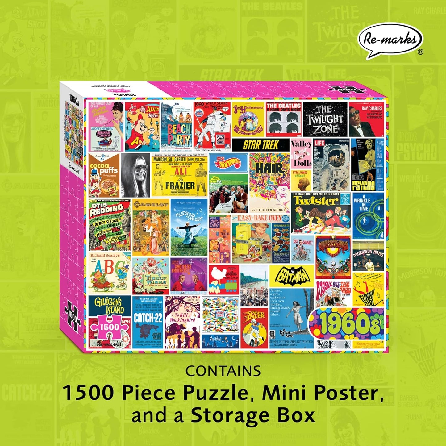 1960s Collage 1500-Piece Jigsaw Puzzle
