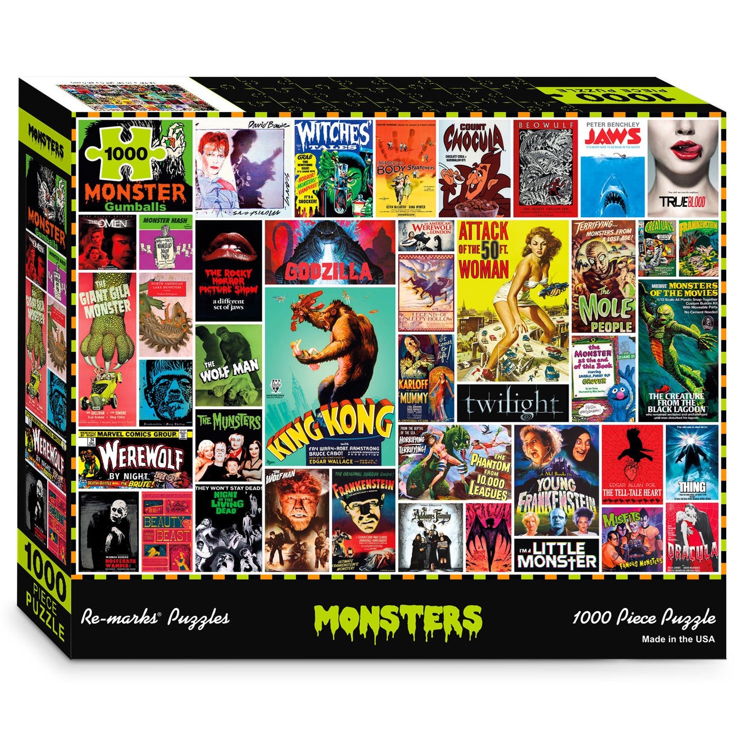 Monsters Collage 1000-Piece Jigsaw Puzzle