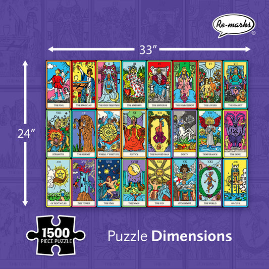 Tarot Card Collage 1500-Piece Jigsaw Puzzle