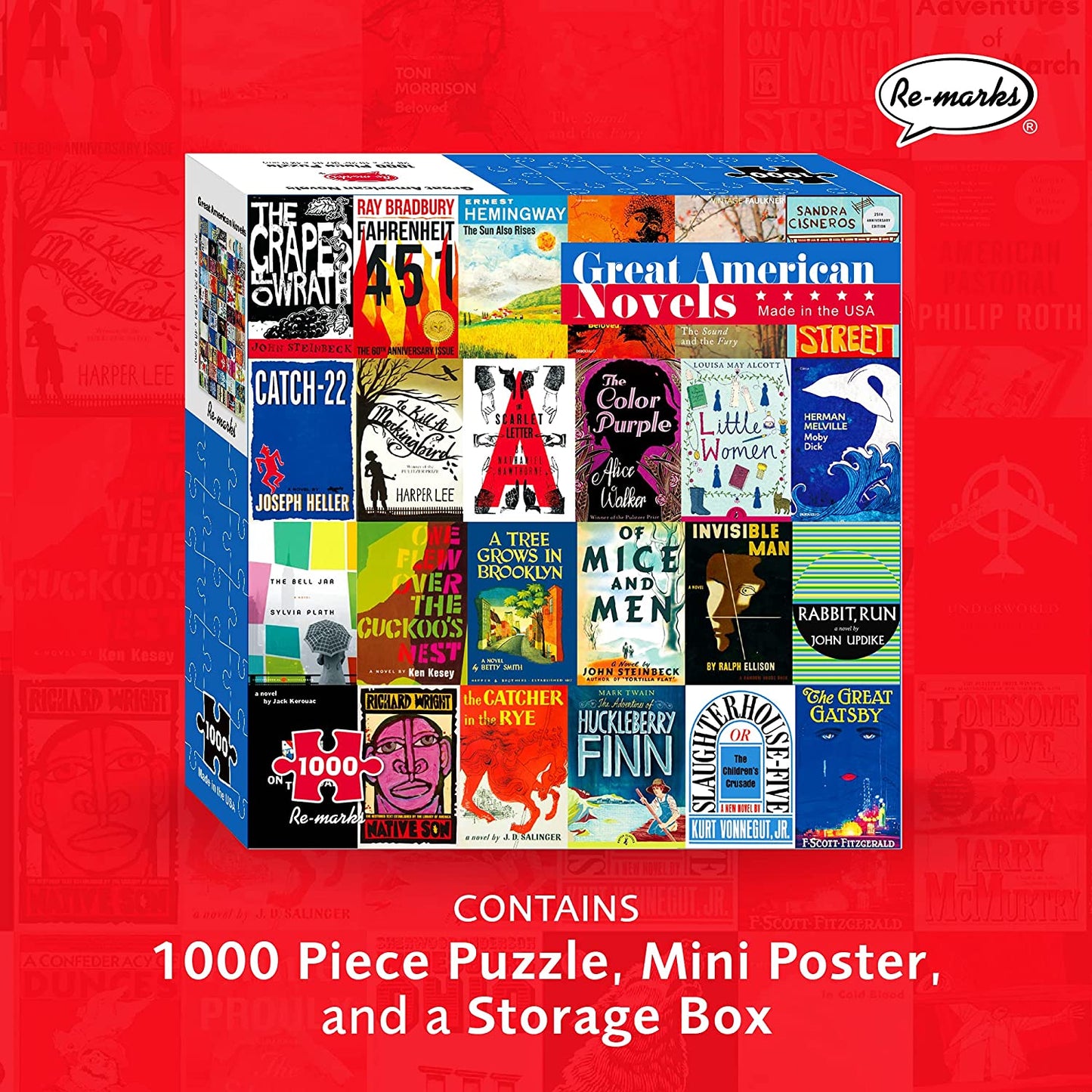 Great American Novels Collage 1000-Piece Jigsaw Puzzle