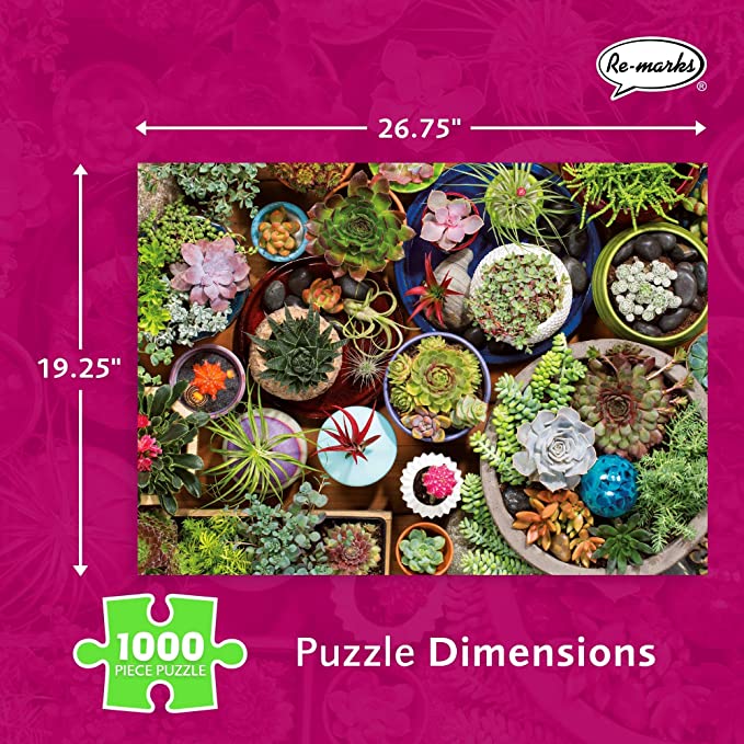 Succulents 1000-Piece Jigsaw Puzzle