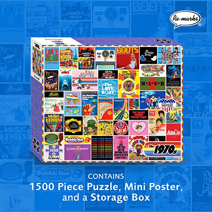 1970s Collage 1500-Piece Jigsaw Puzzle