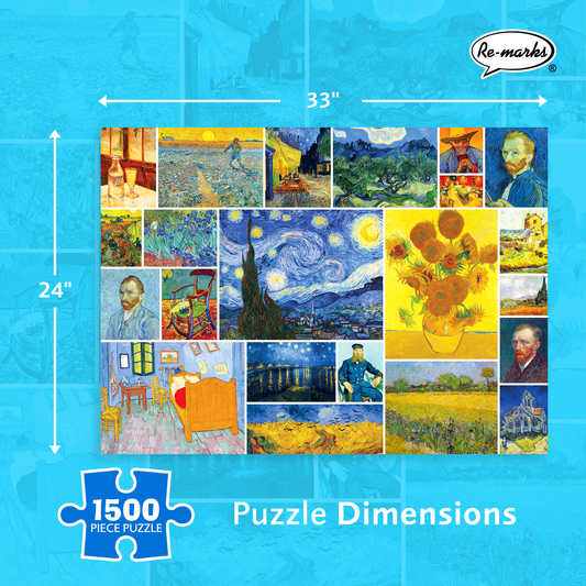 1980s 1500 Piece Puzzle by Re-marks, Inc.